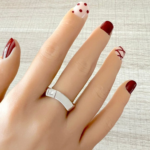 Bague 61.5 Bague diamant en or gris 58 Facettes AA 1736