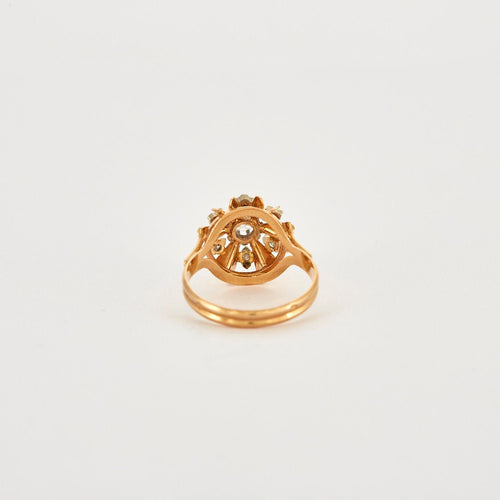 Bague 54 Bague or jaune diamants 58 Facettes