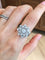 Bague 53 BUCHERER - Bague florale en or blanc et diamants 58 Facettes