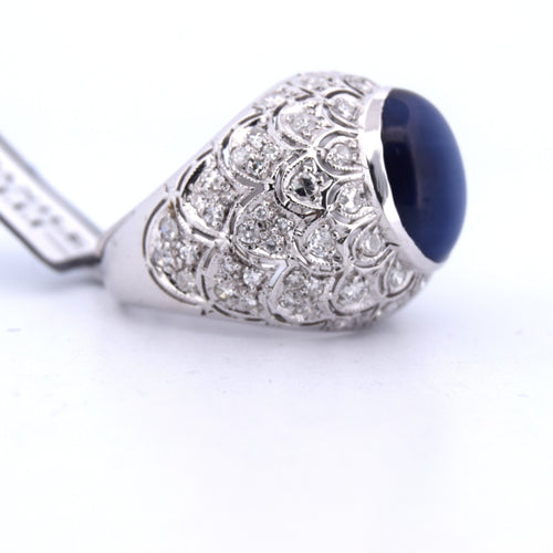 Bague 56 Bague saphir cabochon 58 Facettes