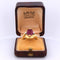 Bague 56 Bague vintage en or jaune avec rubis et diamants 58 Facettes