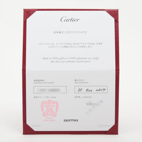 Bague 52 CARTIER - Bague Ballerine platine - Full set 58 Facettes