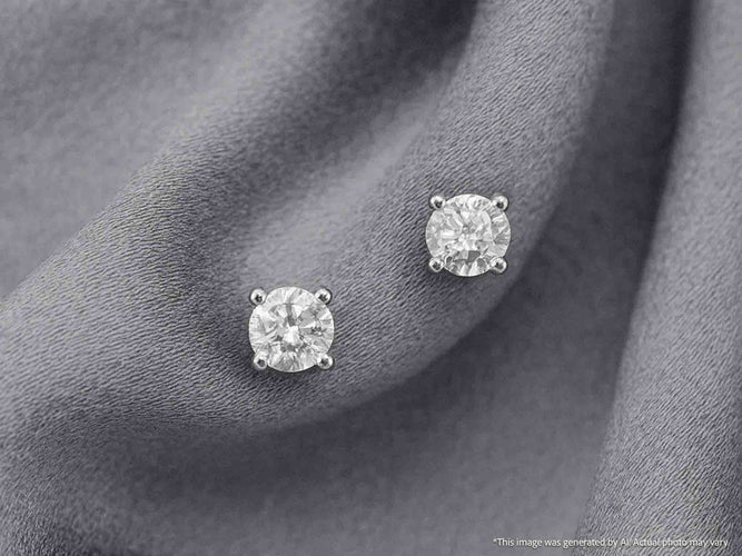 Boucles d'oreilles Boucles d'oreilles en or jaune serties de diamants 58 Facettes 2267