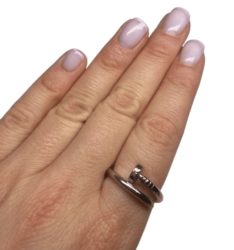 Bague 54 CARTIER - Bague JUSTE UN CLOU classique or blanc 58 Facettes