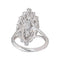 Bague 49 Bague Marquise Or blanc, Platine Diamant 58 Facettes 4712455CN