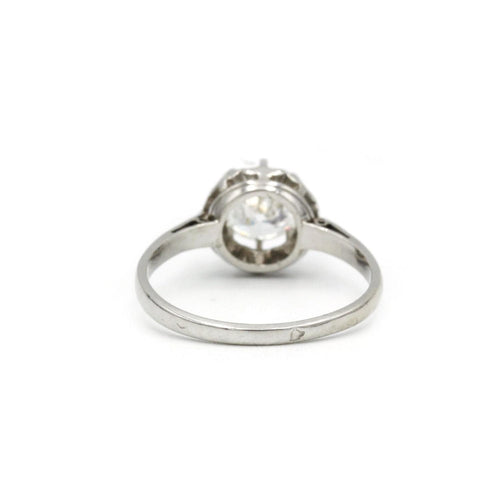 Bague 55 Solitaire Platine Diamant 1,10 carat 58 Facettes 240040SP
