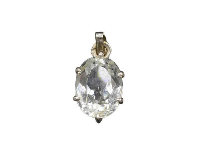 Pendentif Pendentif or blanc aigue-marine 58 Facettes A10536