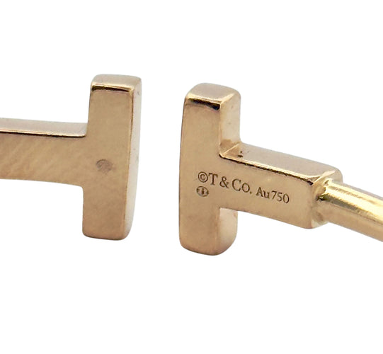 Bracelet Bracelet jonc Tiffany & Co en or jaune 18 carats 58 Facettes