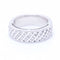 Bague 55 Bague en or blanc avec diamants 58 Facettes N102928EJ