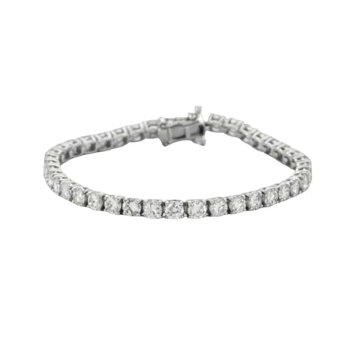 Bracelet Ligne Or Blanc et Diamants