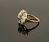 Bague Art Déco en or jaune et platine, sertie de diamants