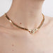 CARTIER Necklace - Yellow Gold Diamond Clasp Necklace 58 Facettes