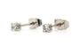 Boucles d'oreilles - Contemporaines serties de diamants en or blanc 18 carats