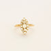 Bague 51 Marquise or jaune diamants 58 Facettes