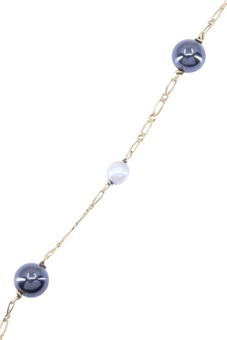 Bracelet perles et hématites