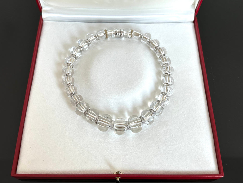 Collier BACCARAT - Collier Sherazade en or blanc avec cristaux et diamants 58 Facettes