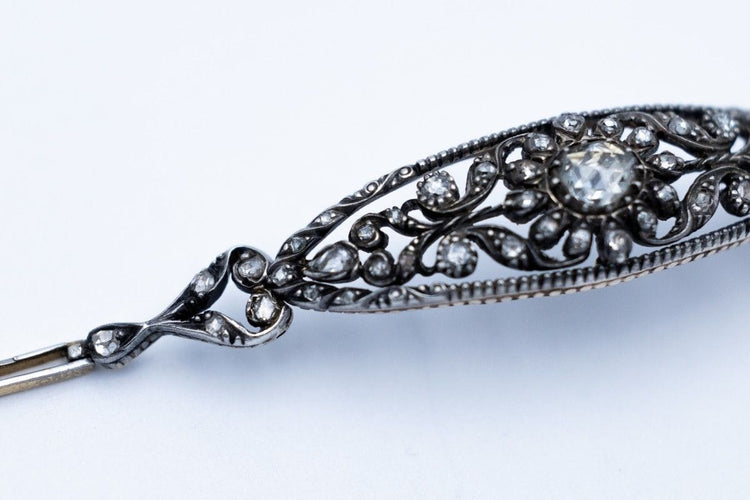 Bracelet ancien Art Nouveau avec diamants, Scandinavie, début du XXe siècle