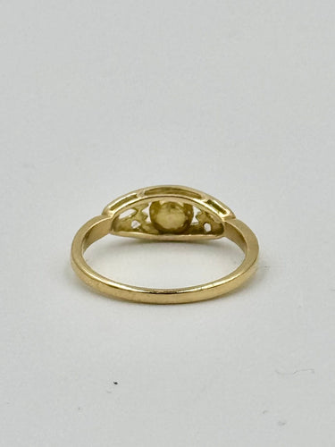 Bague Bague vintage or jaune perle fine 58 Facettes