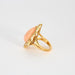 Bague 52 BULGARI - Bague or jaune corail entourage diamants 58 Facettes