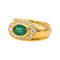 Bague 52 Bague  Jonc Or jaune Emeraude, Diamant 58 Facettes 4152875CN