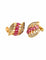Boucles d'oreilles Boucles d’oreilles vintage en or jaune, diamants et rubis 58 Facettes