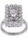 Bague 53 Bague or blanc diamants années 50' 58 Facettes 090641