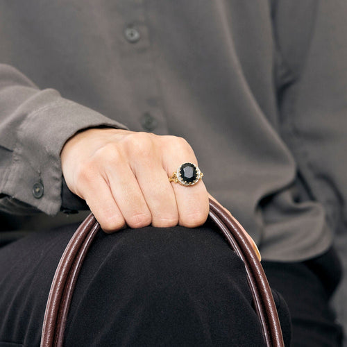 Bague 55 Bague Prestige en or jaune, or blanc, saphir bleu et diamants 58 Facettes LP1172/11