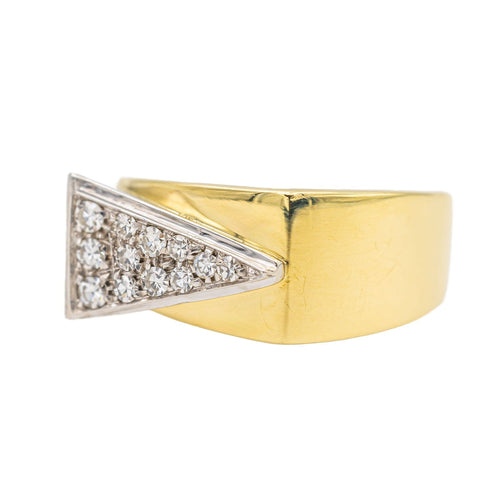 Bague 54 Bague Or jaune, Or blanc Diamant 58 Facettes 3141366RV