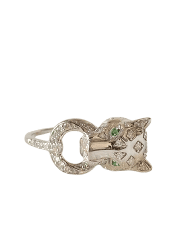 Bague 52 Bague Panthère en or blanc et diamants 58 Facettes WC-2025-2325