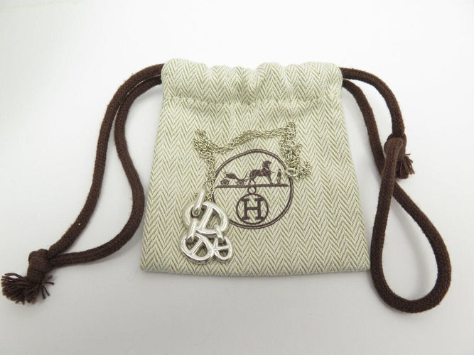 Collier collier pendentif HERMES chaine d'ancre enchainee en argent 925 58 Facettes 271925