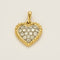 Pendentif Pendentif vintage de la maison Van Cleef & Arpels, de forme coeur en or jaune et diamants 58 Facettes MB6