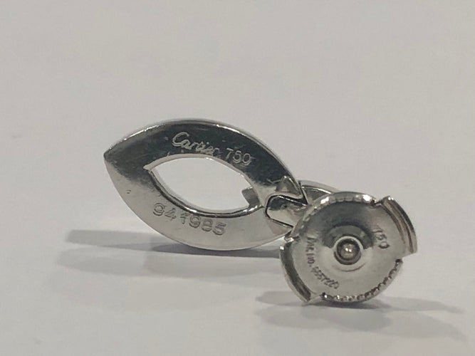 Boucles d'oreilles Cartier Diadea or blanc et diamants