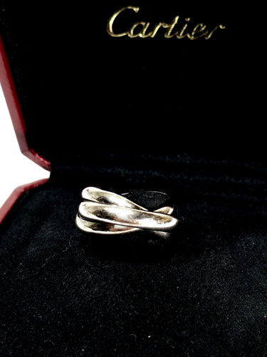 Bague 51 Cartier - Bague Trinity en or gris 58 Facettes