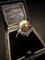 Bague 54 Bague en platine avec perle et diamants 58 Facettes