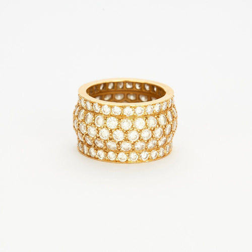 Bague 50 CARTIER - NIGERIA - Bague or jaune pavée de diamants 58 Facettes