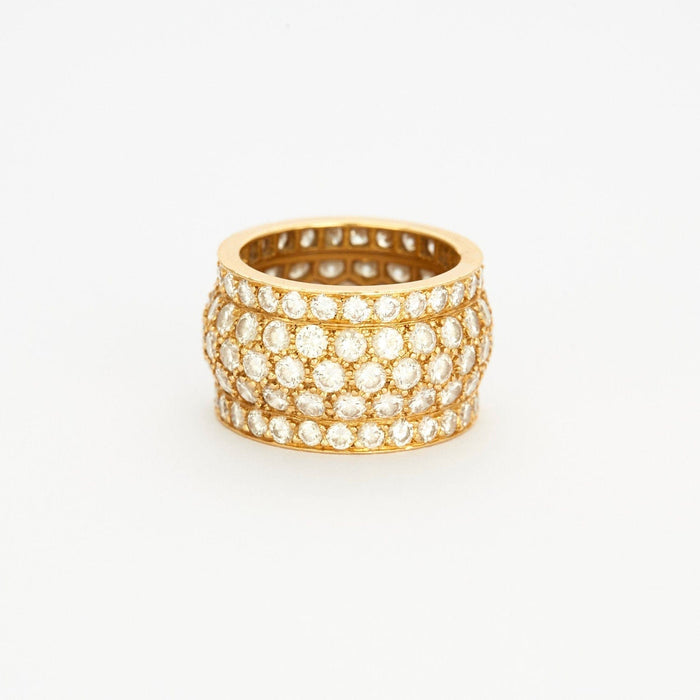 CARTIER - NIGERIA - Bague or jaune pavée de diamants