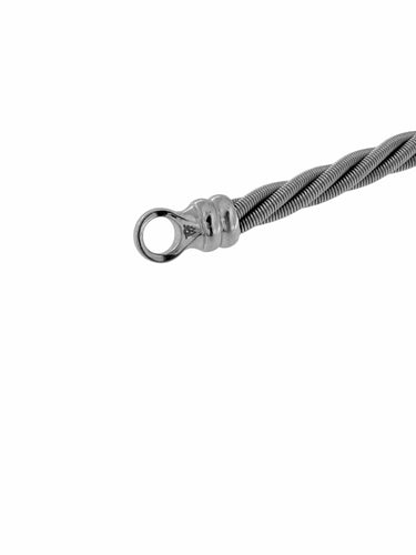 Collier Collier en or blanc entrelacé avec diamant de Whiting 58 Facettes