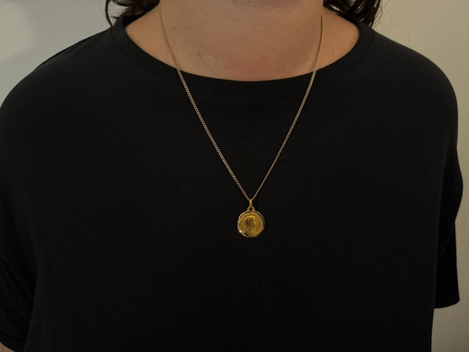 Augis - Médaille Vierge Marie / Notre Dame De Lourdes Or 18 Carats
