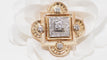 Broche pendentif Or Diamants