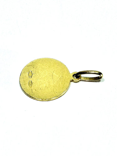 Pendentif MÉDAILLE de SAINT CHRISTOPHE en or 58 Facettes