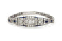 Bracelet Bracelet Art Déco en or blanc 14k avec diamants et saphirs synthétiques 58 Facettes 11767