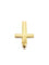 Pendentif Croix en or rose 58 Facettes