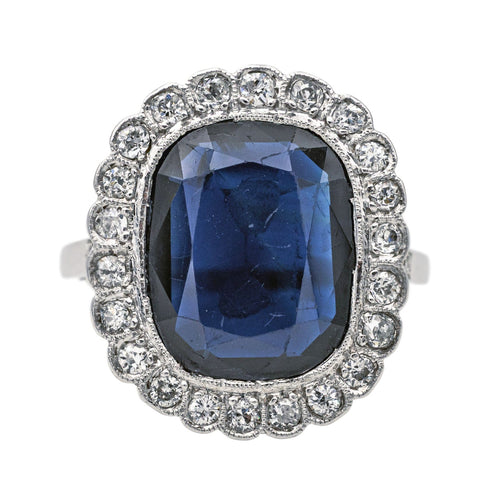 Bague 53 Bague Pompadour Platine Saphir, Diamant 58 Facettes 3904864CN