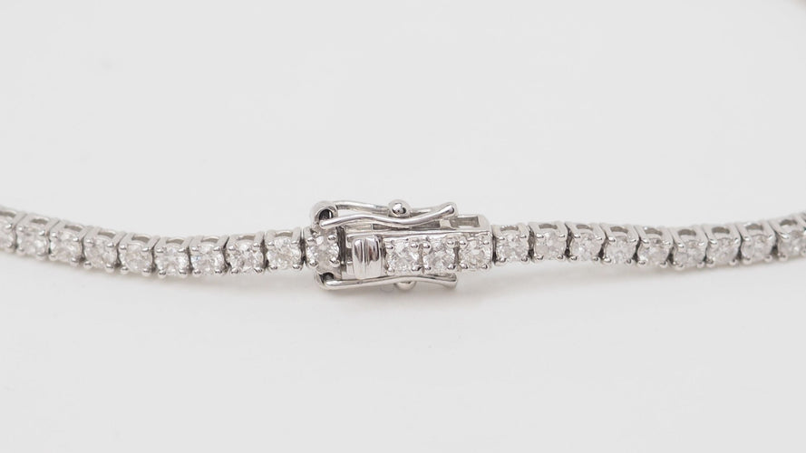 Bracelet Bracelet rivière en or gris et diamants 2,04cts 58 Facettes 31633