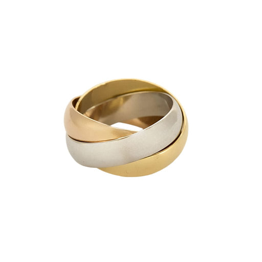 Bague 54 CARTIER - Trinity - Bague trois anneaux en or de trois couleurs 58 Facettes MON0836