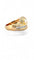 Bague 58 Bague dôme toi et moi or jaune et diamants 58 Facettes