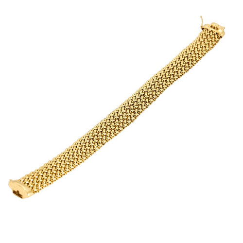 Bracelet Bracelet UNOAERRE or jaune maille paillasson 58 Facettes LP702/2