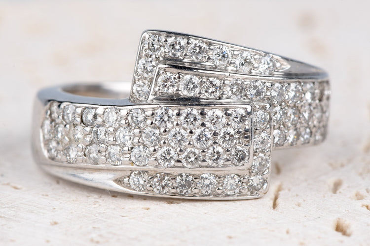 Bague 51.5 Bague 18 carats Or jaune 1.16 ct Diamant 58 Facettes BGDGV289