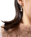 Earrings Art Deco earring white gold 18 diamonds 58 Facettes