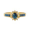 Bague 52 Bague  Marguerite Or jaune Saphir, Diamant 58 Facettes 4113819CN